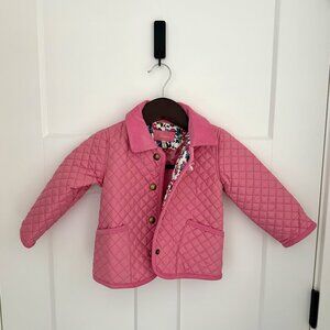 Joules Pink Baby Quilted Jacket